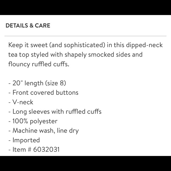 Topshop Millie Twill Tea Top Black Multi Size 4 US - Picture 7 of 7